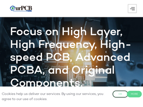 'ourpcb.com' screenshot