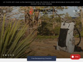 'outdoorvitals.com' screenshot