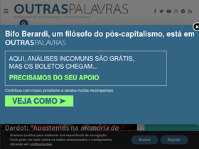 'outraspalavras.net' screenshot