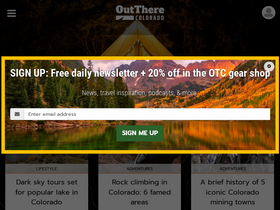 'outtherecolorado.com' screenshot
