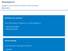 'overheid.nl' screenshot
