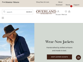'overland.com' screenshot