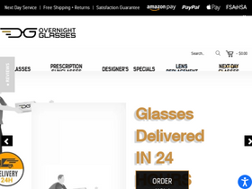 'overnightglasses.com' screenshot