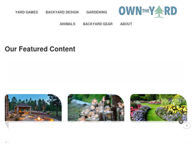 'owntheyard.com' screenshot