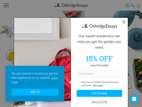 'oxbridgeessays.com' screenshot