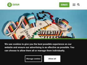 'oxfam.org.uk' screenshot