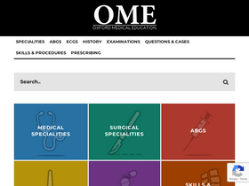 'oxfordmedicaleducation.com' screenshot