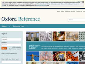 'oxfordreference.com' screenshot