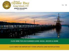 'oysterbaytown.com' screenshot