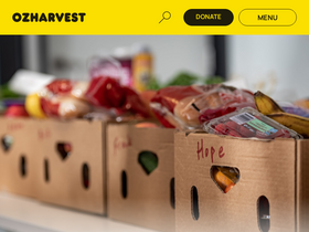 'ozharvest.org' screenshot