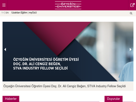 'ozyegin.edu.tr' screenshot