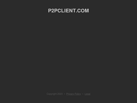 'p2pclient.com' screenshot