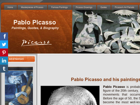 'pablopicasso.org' screenshot