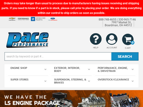 'paceperformance.com' screenshot