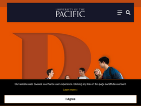 'pacific.edu' screenshot