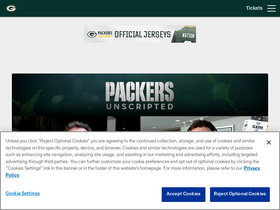 'packers.com' screenshot
