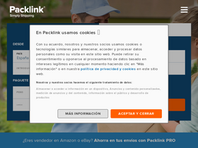 'packlink.es' screenshot