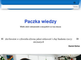 'paczka-wiedzy.pl' screenshot