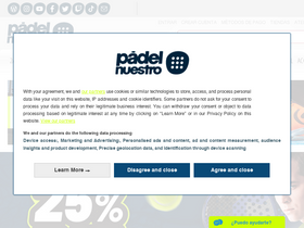 'padelnuestro.com' screenshot