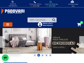 'padovani.com.br' screenshot