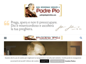 'padrepiodapietrelcina.com' screenshot