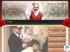 'padrepiodevotions.org' screenshot
