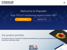 'paessler.com' screenshot