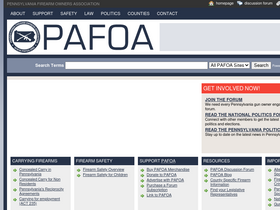 'pafoa.org' screenshot