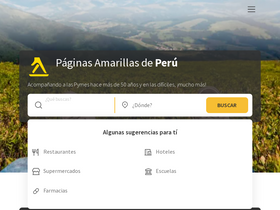 'paginasamarillas.com.pe' screenshot