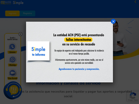 'pagosimple.com' screenshot