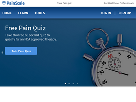 'painscale.com' screenshot