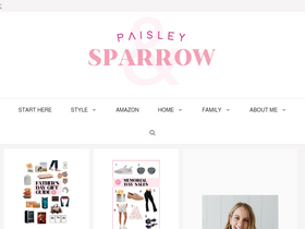 'paisleyandsparrow.com' screenshot