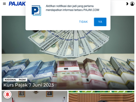 'pajak.com' screenshot
