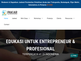 'pakar.co.id' screenshot