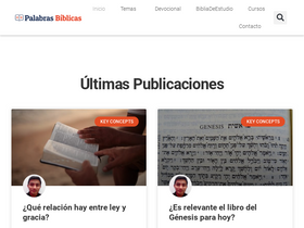 'palabrasbiblicas.net' screenshot