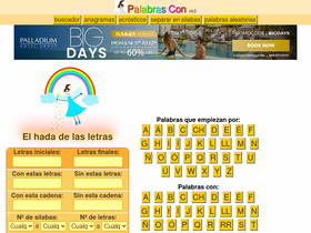 'palabrascon.com' screenshot