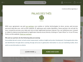 'palaisdesthes.com' screenshot