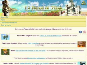 'palaiszelda.com' screenshot