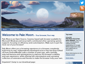 'palemoon.org' screenshot