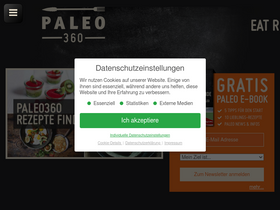 'paleo360.de' screenshot