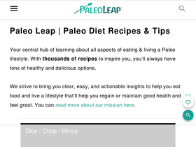 'paleoleap.com' screenshot