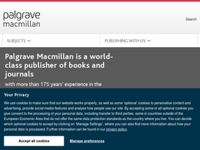 'palgrave.com' screenshot