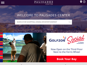 'palisadescenter.com' screenshot