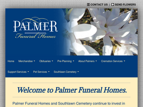 'palmerfuneralhomes.com' screenshot