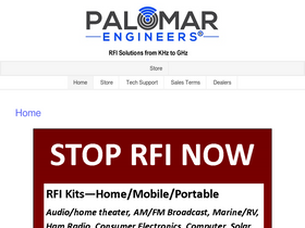 'palomar-engineers.com' screenshot