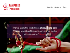 'pamperedpassions.com' screenshot