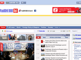 'panarmenian.net' screenshot