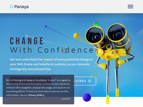 'panaya.com' screenshot