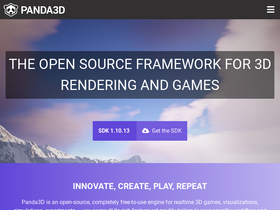 'panda3d.org' screenshot