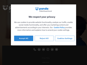 'pandasecurity.com' screenshot